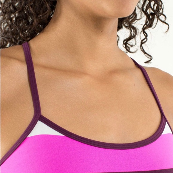 NWOT LULULEMON 4 Power Y Tank Top w/Bra like new! - Picture 2 of 7